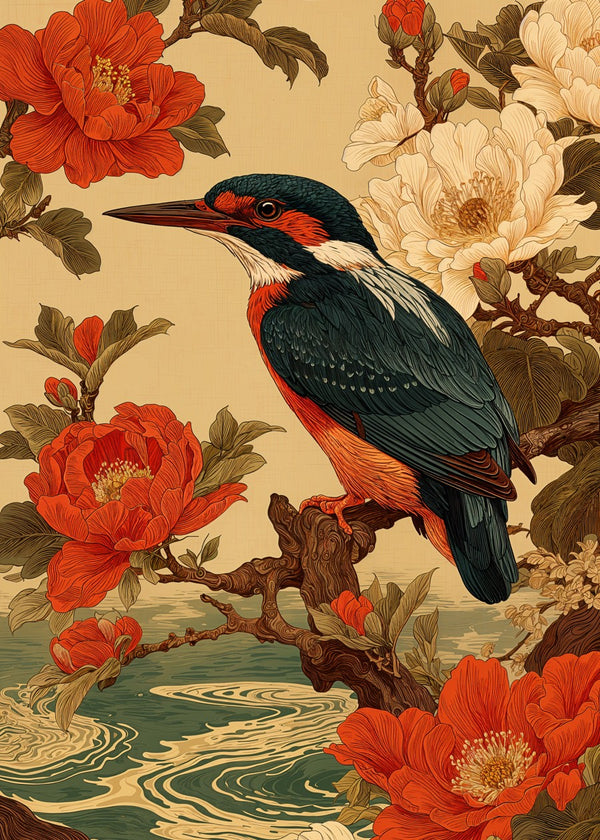 Kingfisher in Bloom