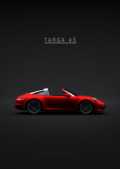 Porsche 911 Targa 4S 2022 Red