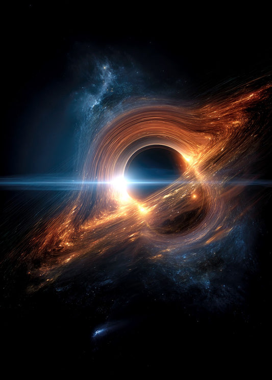 Energy Flows Around Black Hole