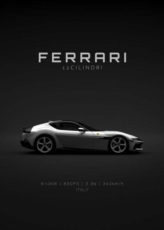2025 Ferrari 12Cilindri White 