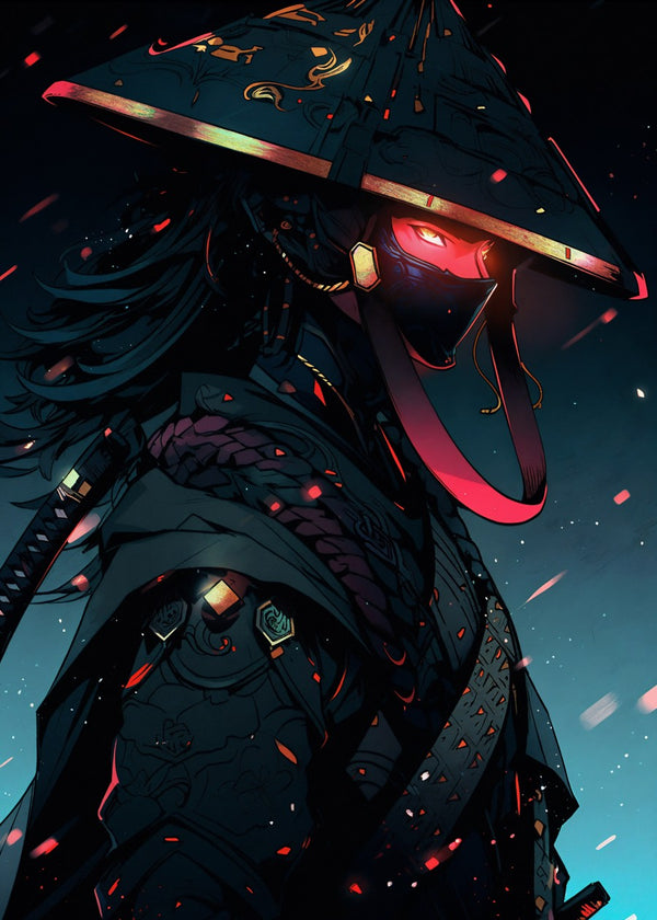 Crimson Ronin of the Neon Ashe