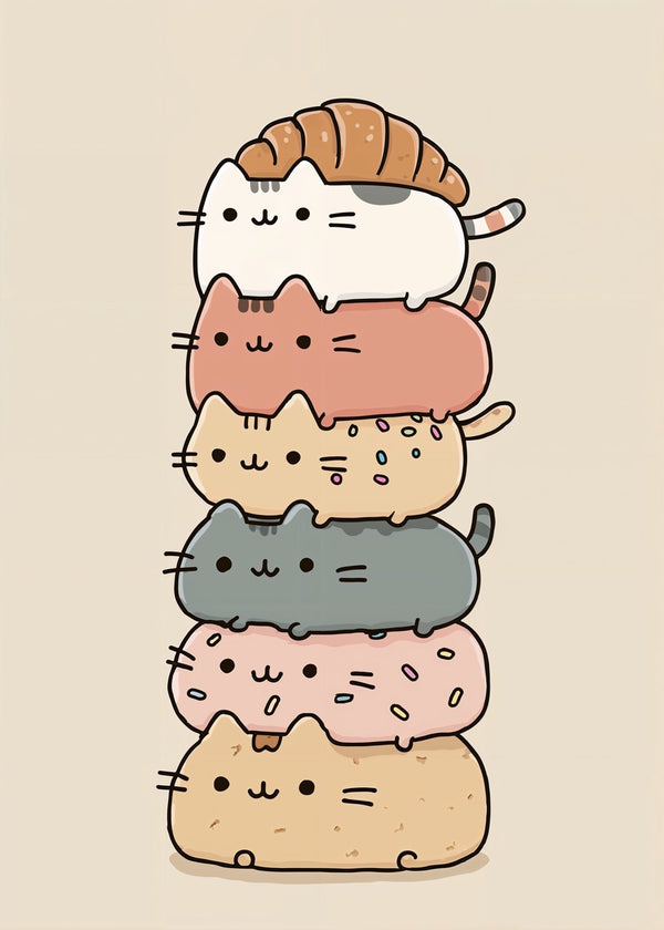 Purrfect Pastry Stack