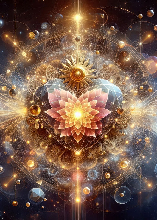 A Glowing Geometric Heart