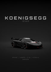 Koenigsegg Jesko Black - Front