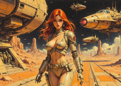 Retro Spacecraft Pinup