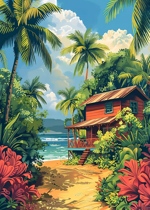 Hawaii beach wall art