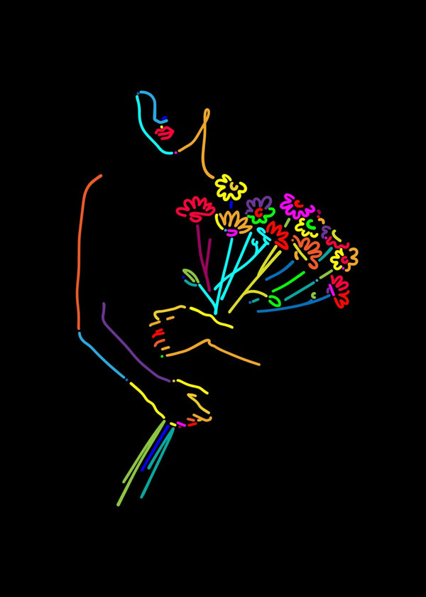 Girl art minimalism