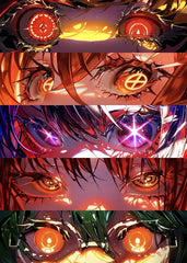 Anime eyes collage