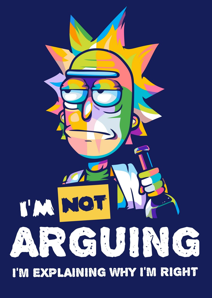 Rick Sanchez in WPAP Style