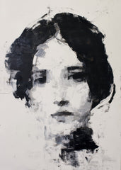 A Woman with Black Hair