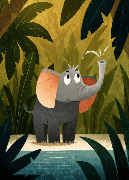 Baby Jungle Elephant