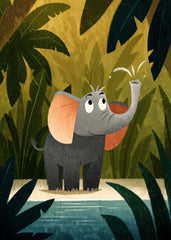 Baby Jungle Elephant