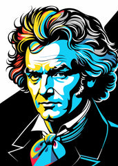 Beethoven Portrait Pop Art