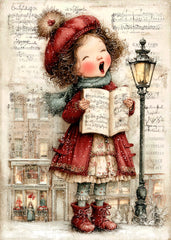 Little Girl Singing Joyfully