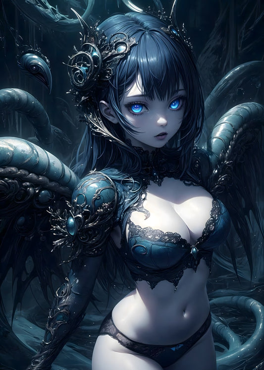 Enigmatic Winged Sorceress