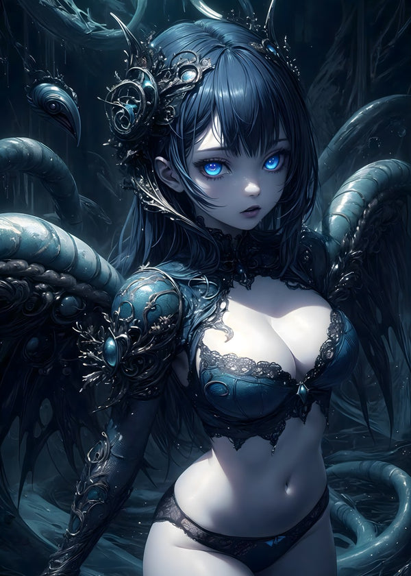 Enigmatic Winged Sorceress
