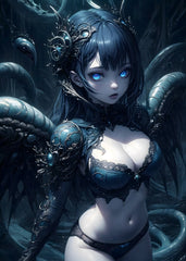 Enigmatic Winged Sorceress