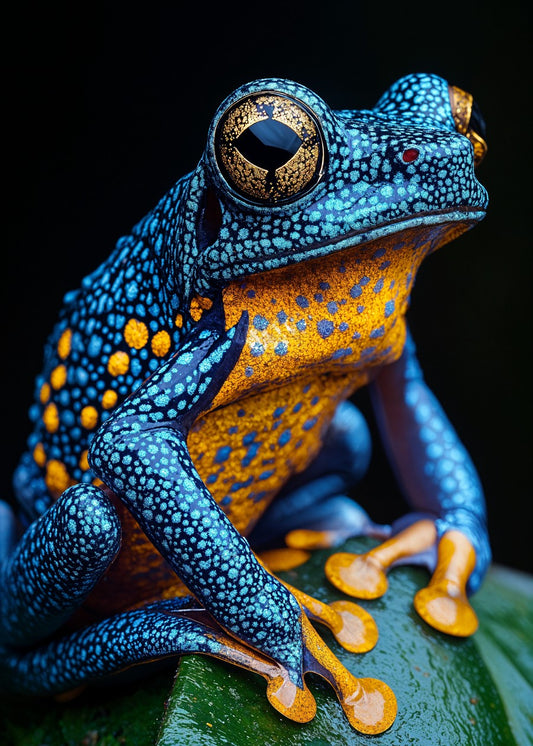 Colorful Blue Frog