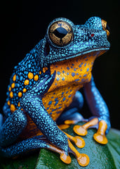 Colorful Blue Frog