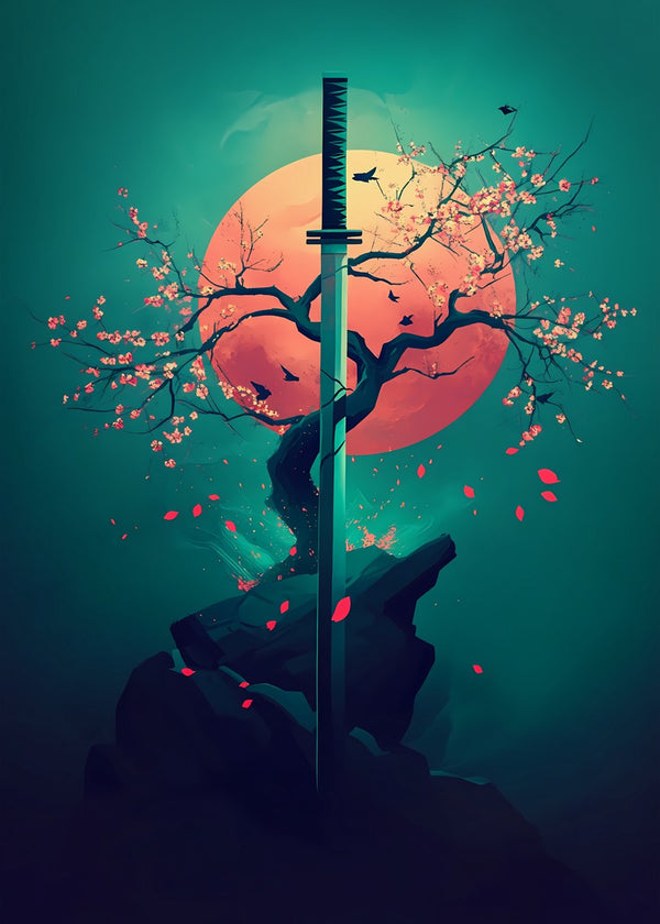 Japanese Katana Cherry Blossom