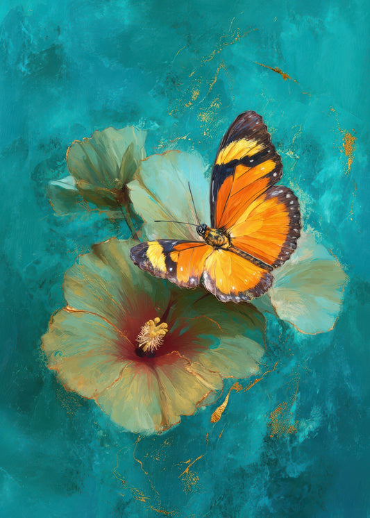 An Orange and Black Butterfly