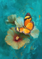 An Orange and Black Butterfly