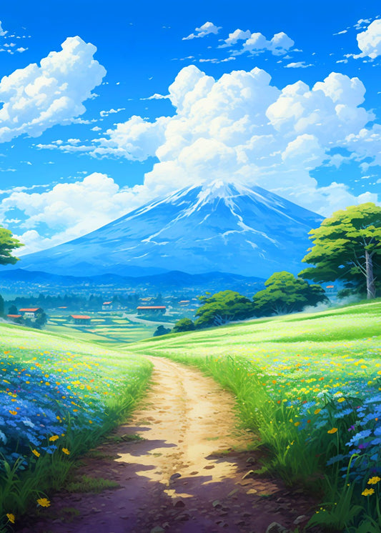 Anime Japanese Mount Fuji Dream