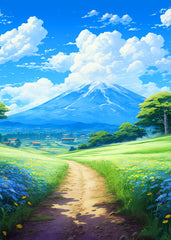 Anime Japanese Mount Fuji Dream