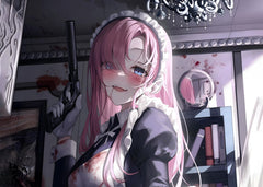 Anime Girl Holding a Gun