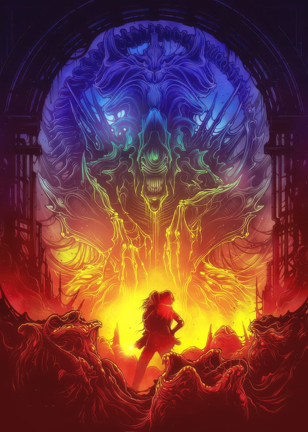 Fantasy Battle With Alien Demon