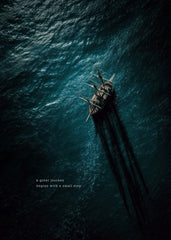 Ship sailing on ocean