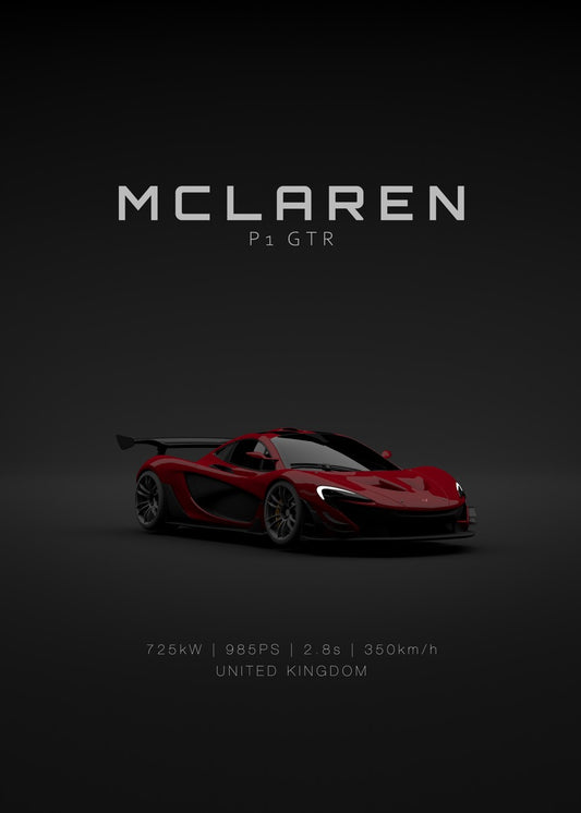 McLaren P1 GTR - Red - Specs