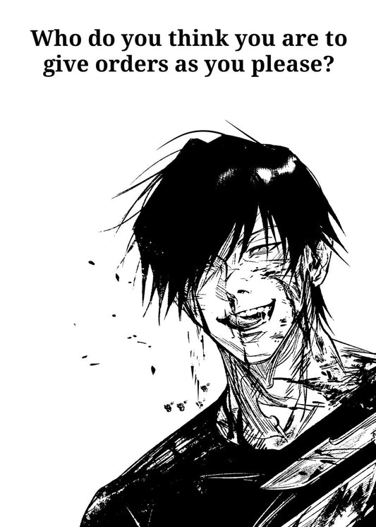 Toji Fushiguro quotes, Jujutsu Kaisen