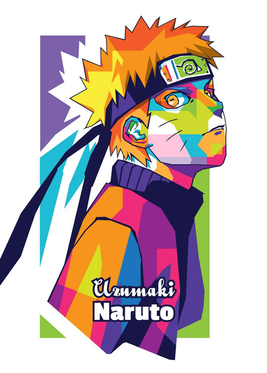 Uzumaki Naruto in WPAP Style