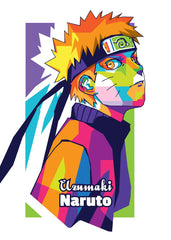 Uzumaki Naruto in WPAP Style