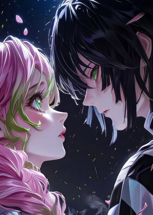 Mitsuri Kanroji and Obanai iguro in Demon Slayer