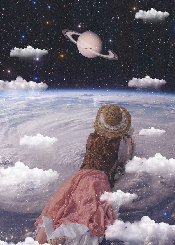 Dreamy Girl in Space
