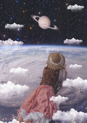 Dreamy Girl in Space