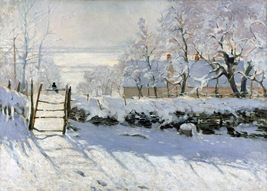 The Magpie winter by Claude Monet