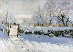 The Magpie winter by Claude Monet