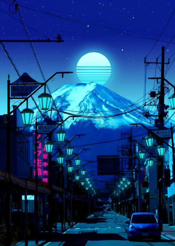 Night Street with Fuji