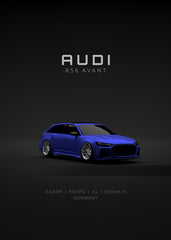 Audi RS6 2021 - Front - Blue -