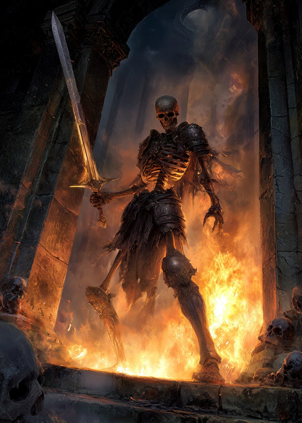 Skeletan Warrior With Sword