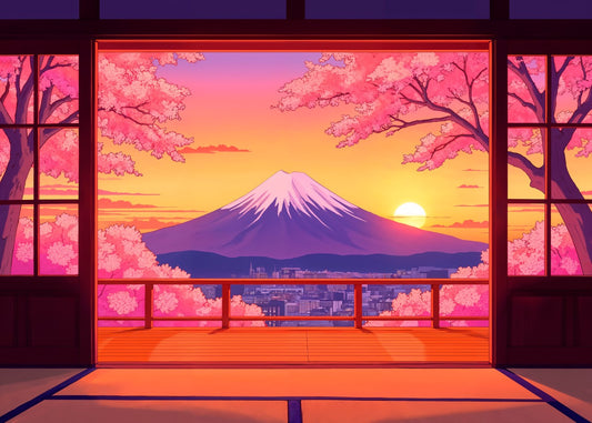 Cherry Blossom Mount Fuji