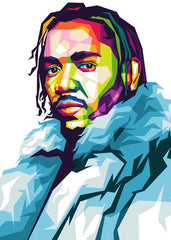 Kendrick Lamar Bold WPAP Art