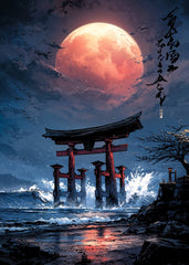 Torii Moon Ocean