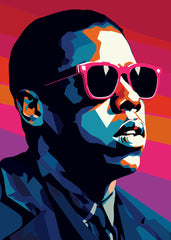 Jay-Z WPAP Portrait with Glass
