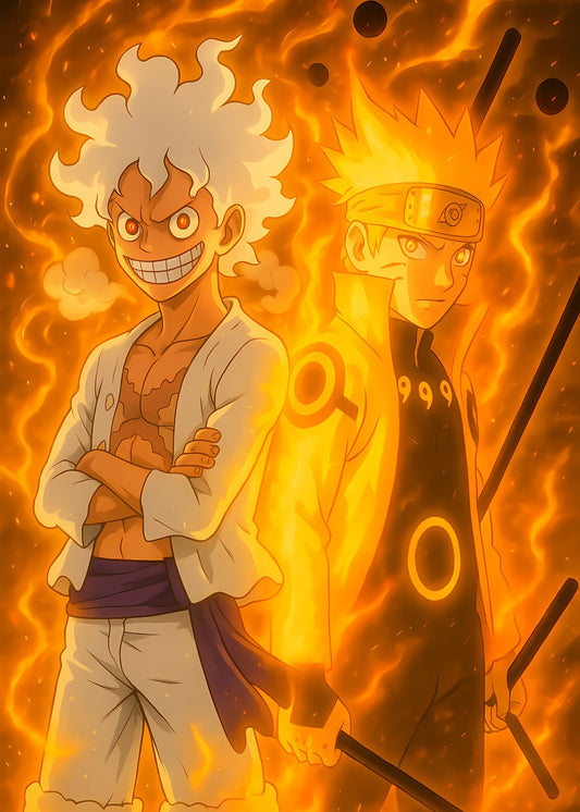 Naruto Kurama & Luffy Gear 5