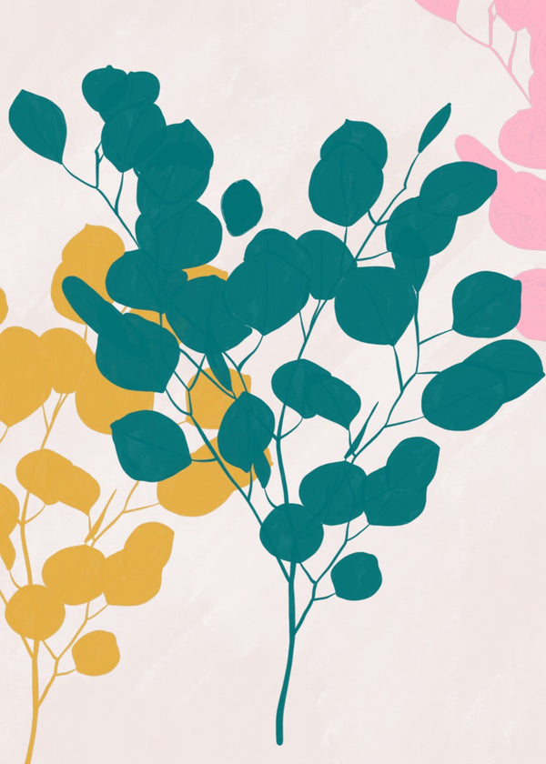 Abstract floral decor