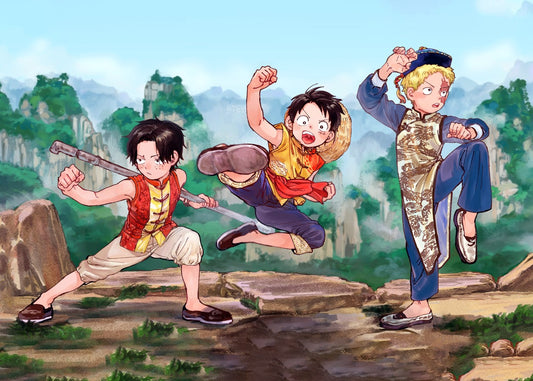 Ace, Sabo, and Luffy kungfu, One Piece